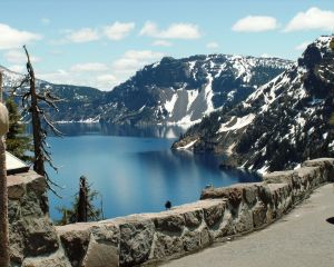 Crater Lake in the spring